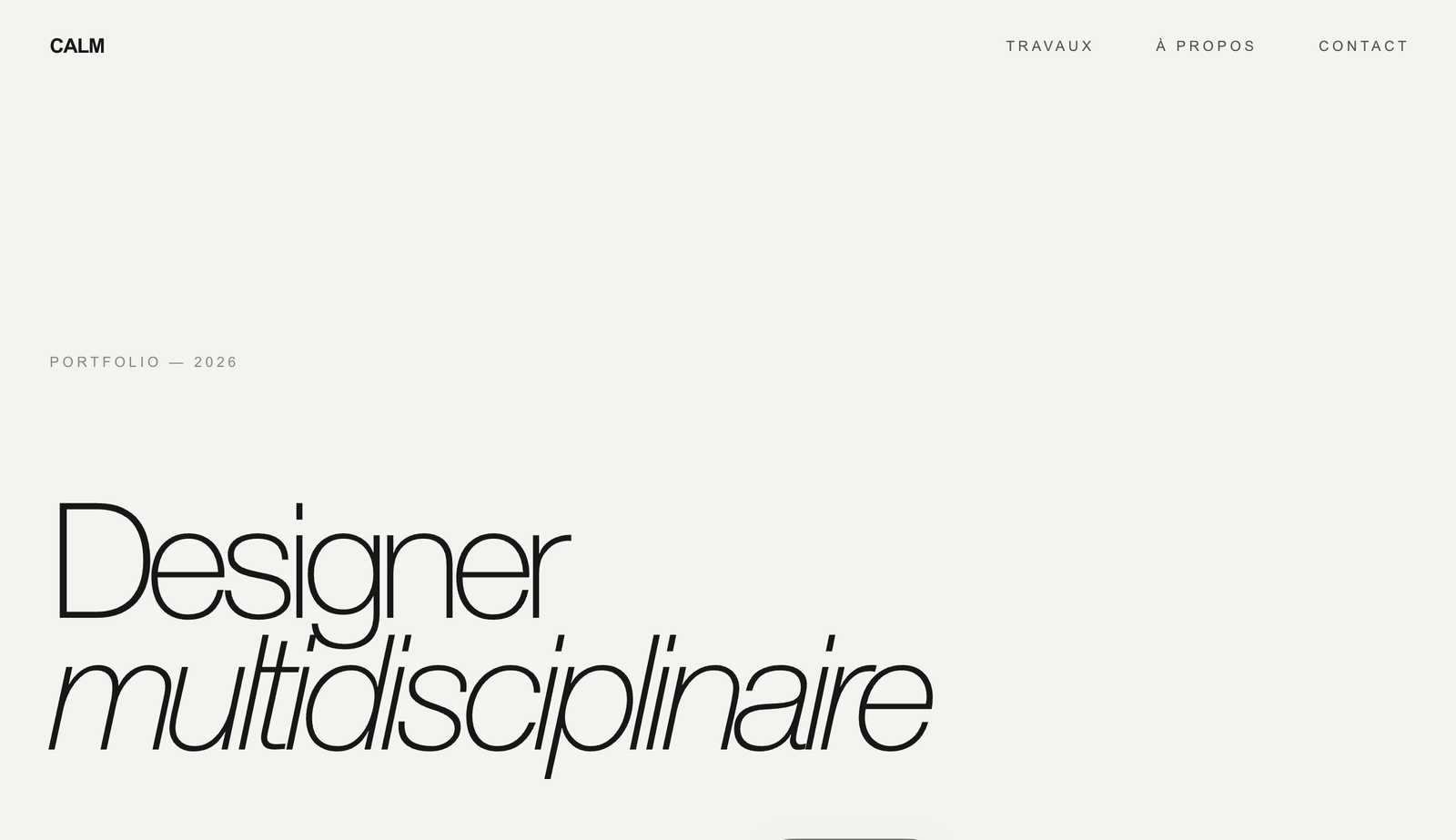 Calm - Minimaliste et élégant